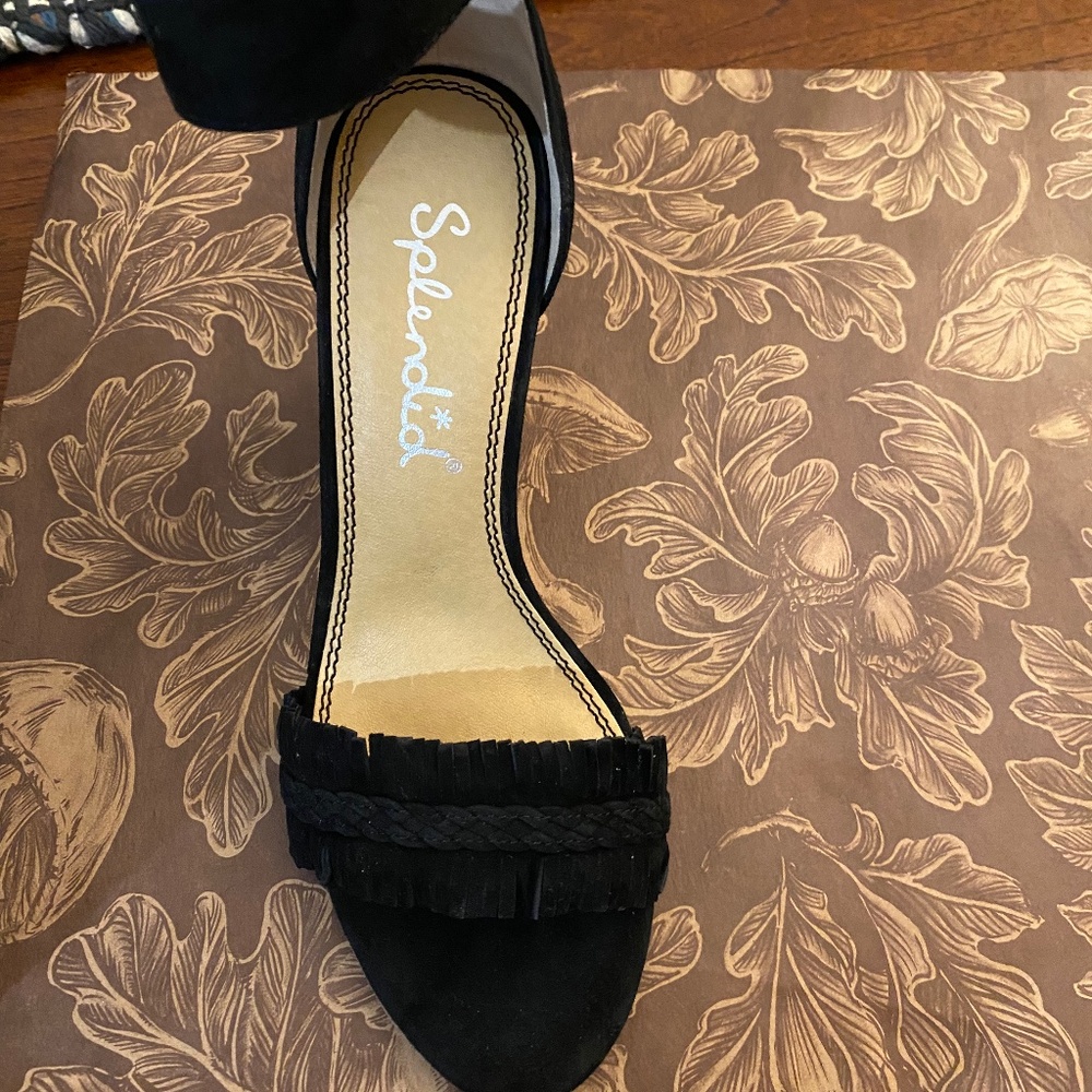 Splendid Black Sandals NWB Size 6